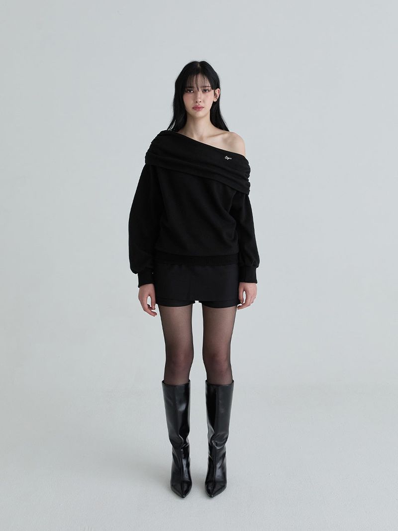 Drape symbol sweatshirts (Black)