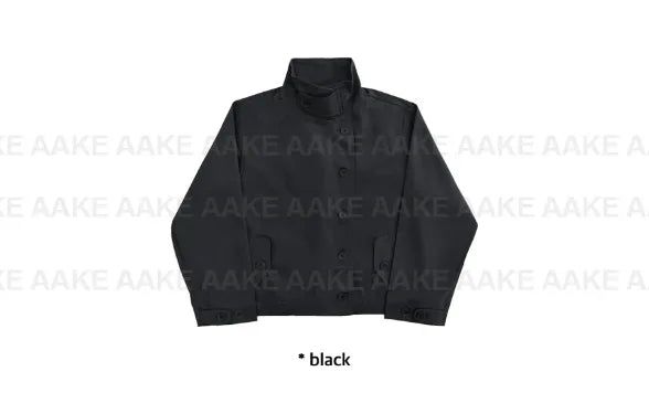 HIGH-NECK BUTTON JACKET