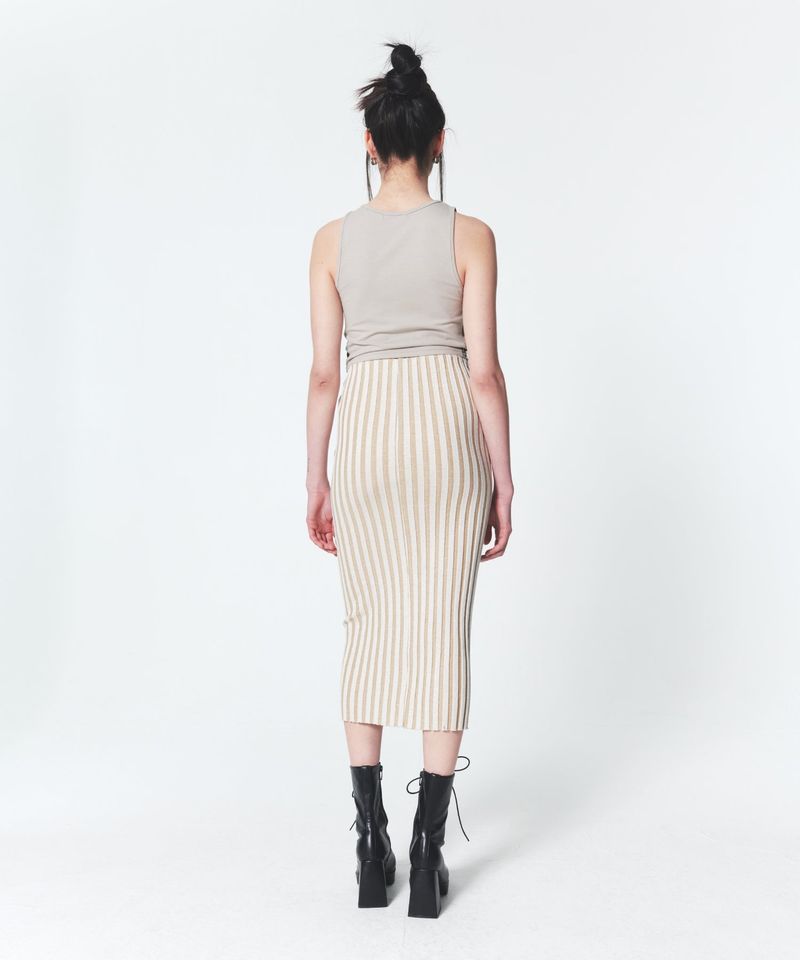 Hook N Eye Tank Top Beige