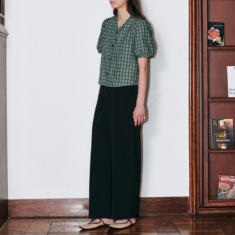Essential Wide Pants Black