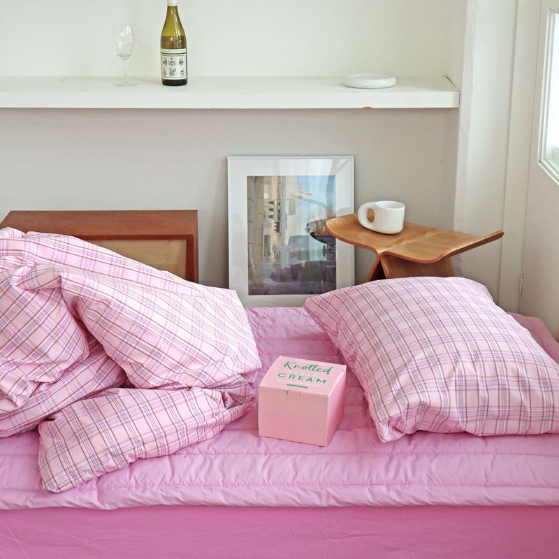Lovely pink pillow case