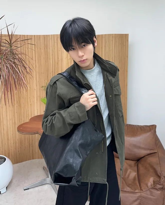 Ladan Big Leather Shoulder Bag