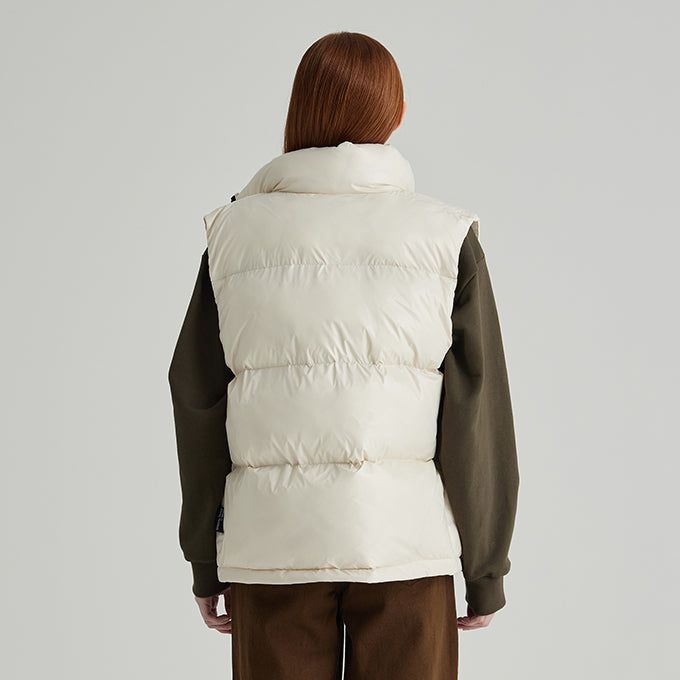 IVORY ATHR PADED VEST