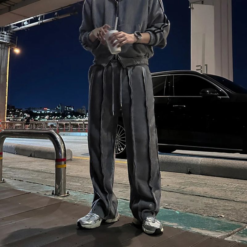 LMN Slay Velour Brushed Wide Pants (2 colors)