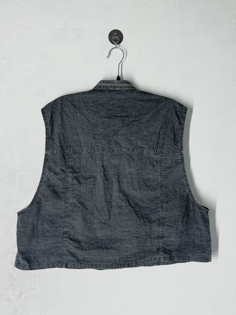 Cropped pigment vest 2C
