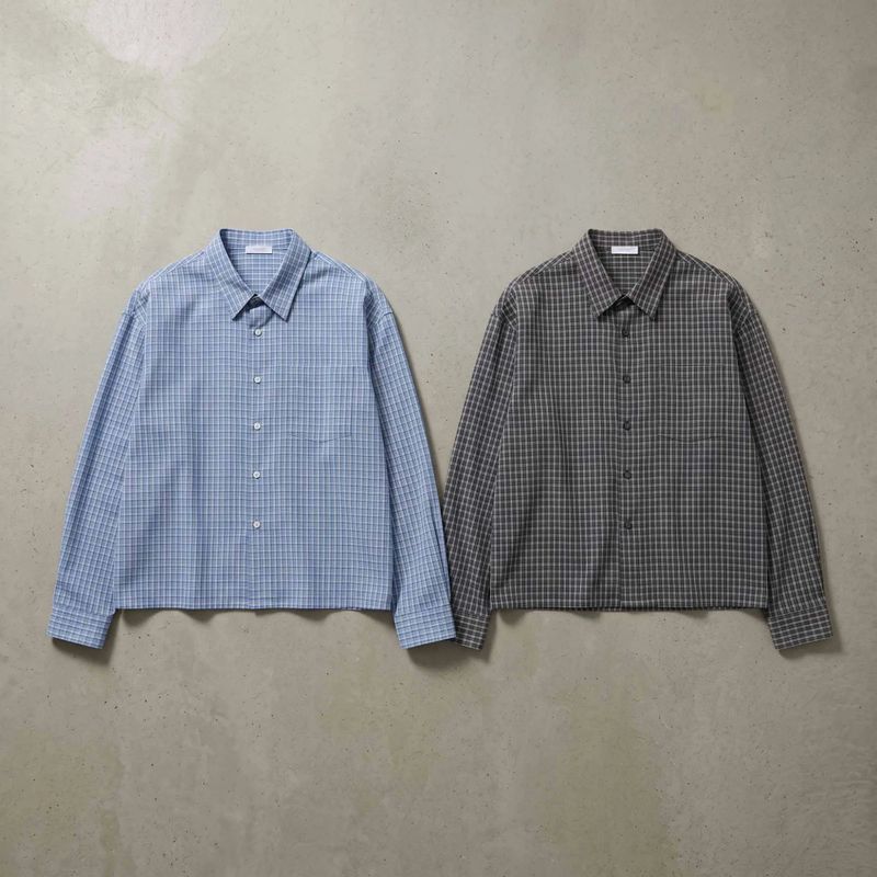 Soft Grid Oversized Shirt