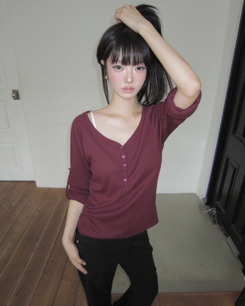 Siniz Roll-Up 7-Sleeve T-Shirt