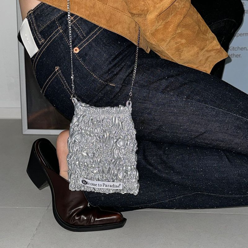 Sha-pei Rumple Bag (Silver)