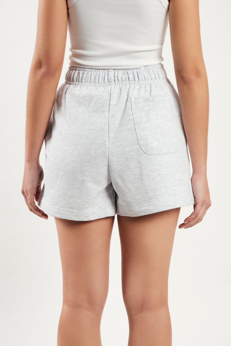 TEMPUS PATCH SHORT PANTS [WHITE MELANGE]