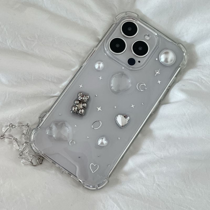Ellebelle market（エルベルマーケット）の「[made]silver bear ver resin case （Smartphone Accessories）」