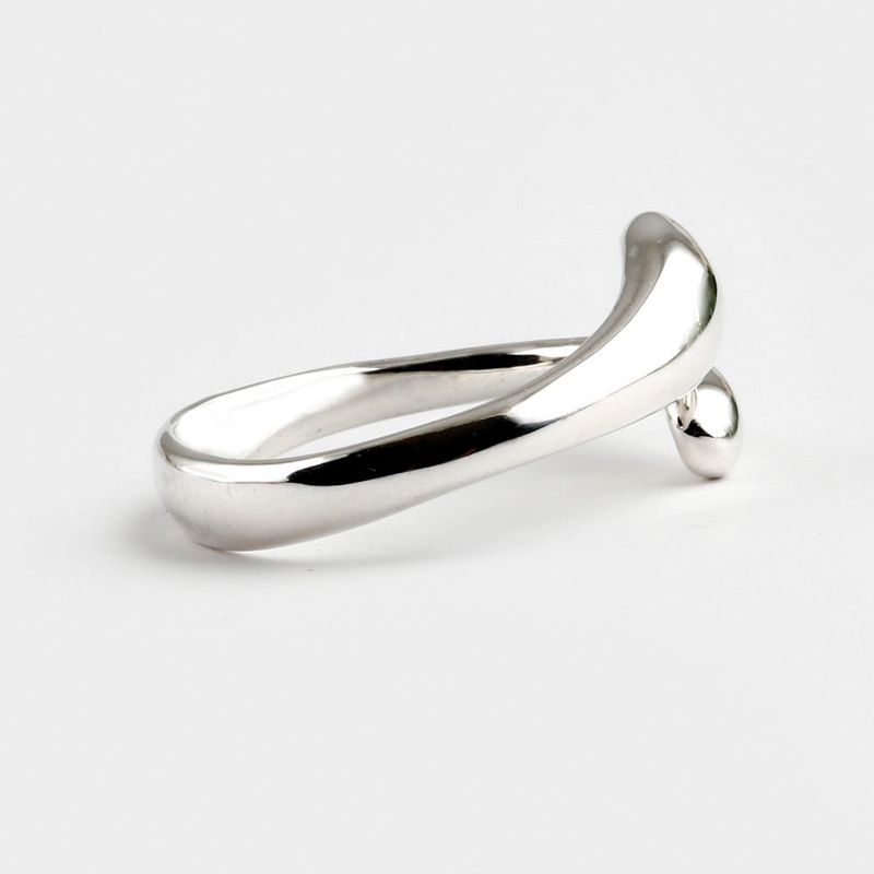 SVR-S630 Silver 92.5 ring open band daily women's silver ring size adjustable