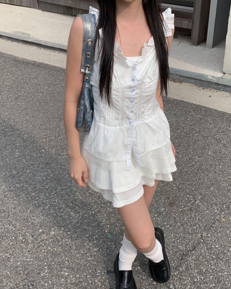 Low cancan skirt
