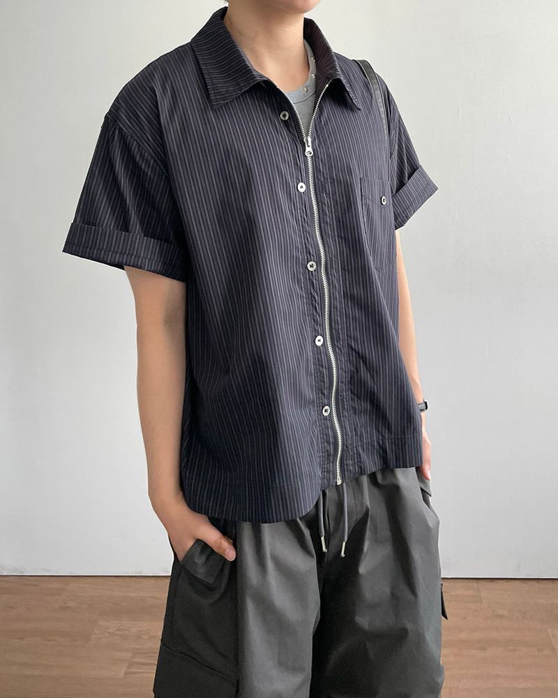 Join Roll-Up Short Sleeve Shirt Zip-Up