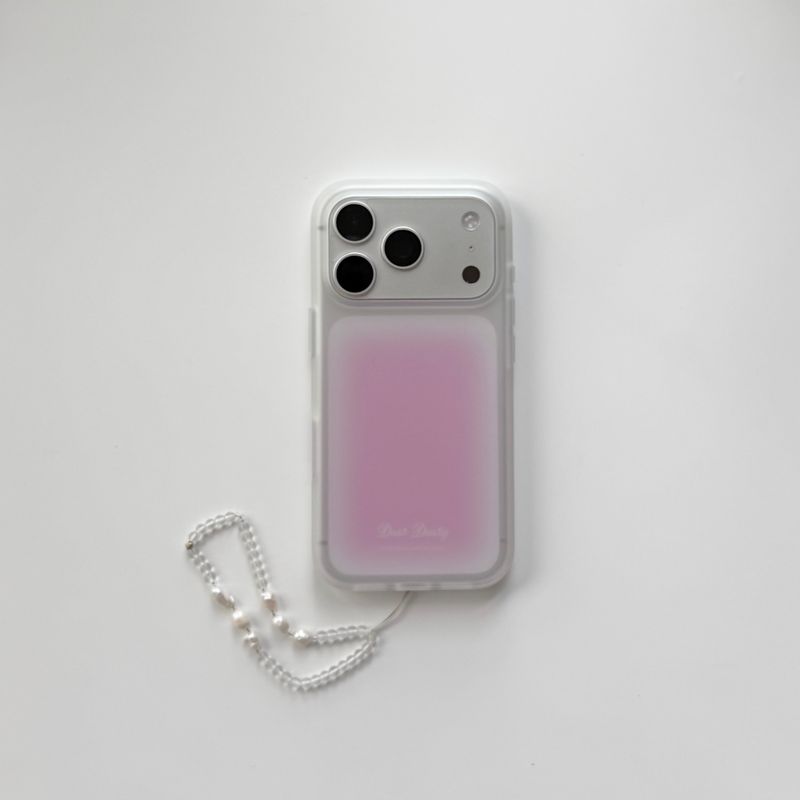  [반투명] pink syrup case