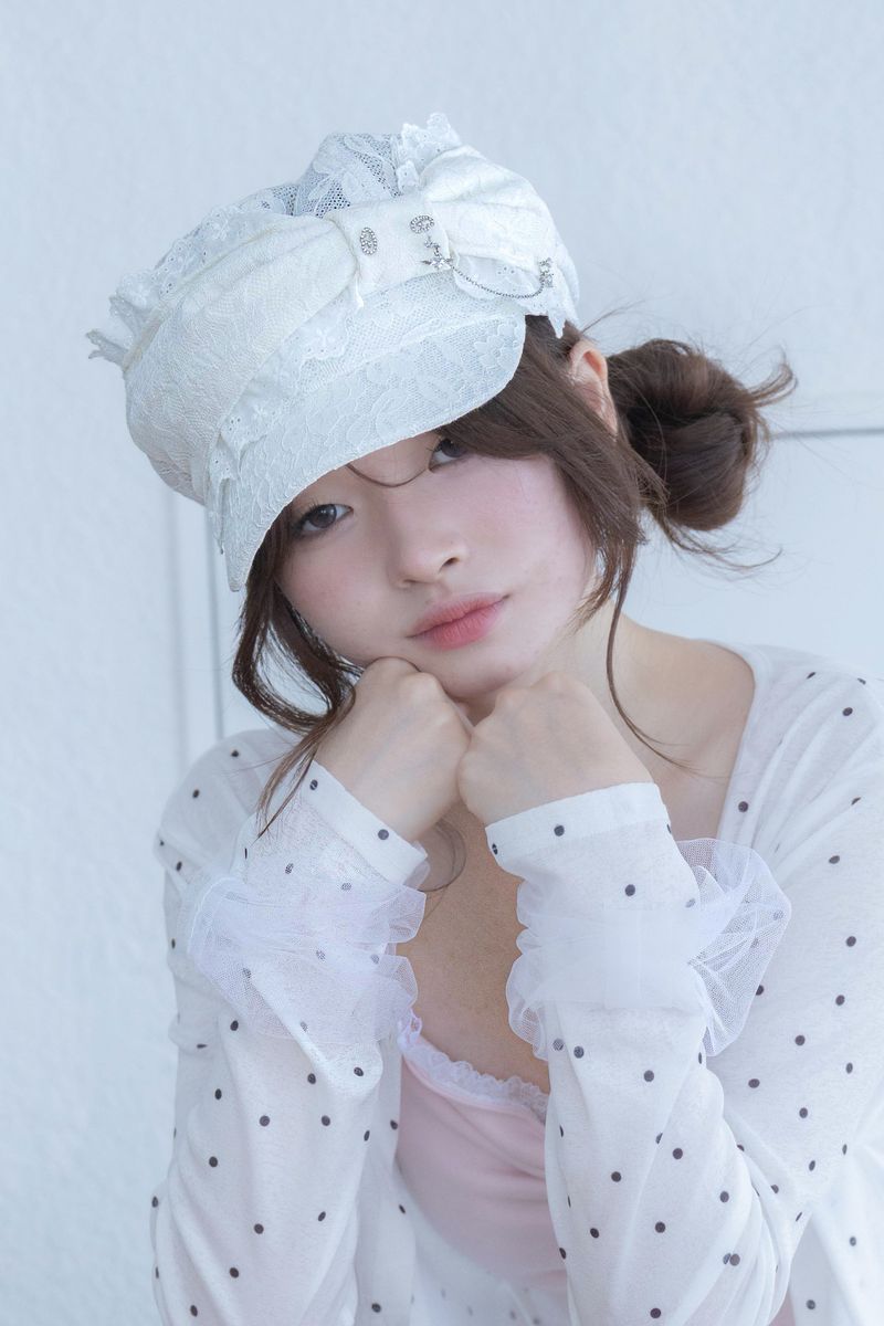 LITALMUTE（リタルミュート）の「エンジェルリボンキャップ(white)（帽子）」