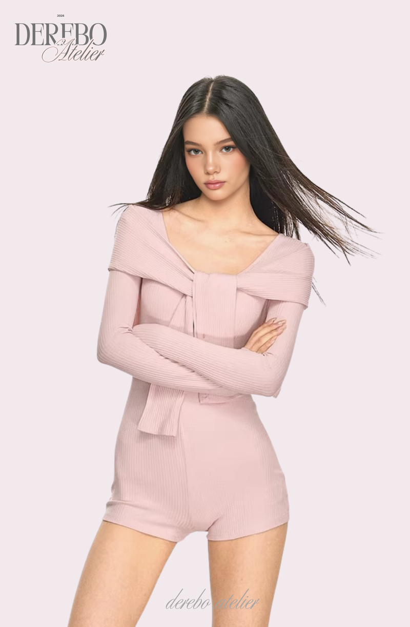 Strap Layered Body Short Suit