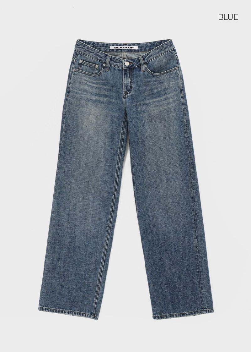 [MADE] Burnt Low-Waisted Wide Denim Pants