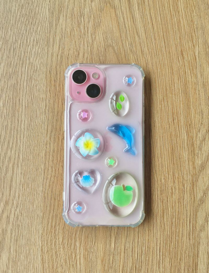 [MADE] ブルーミングドルフィンレジンケース