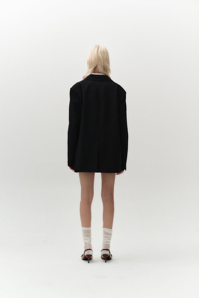 zip skirt (black)