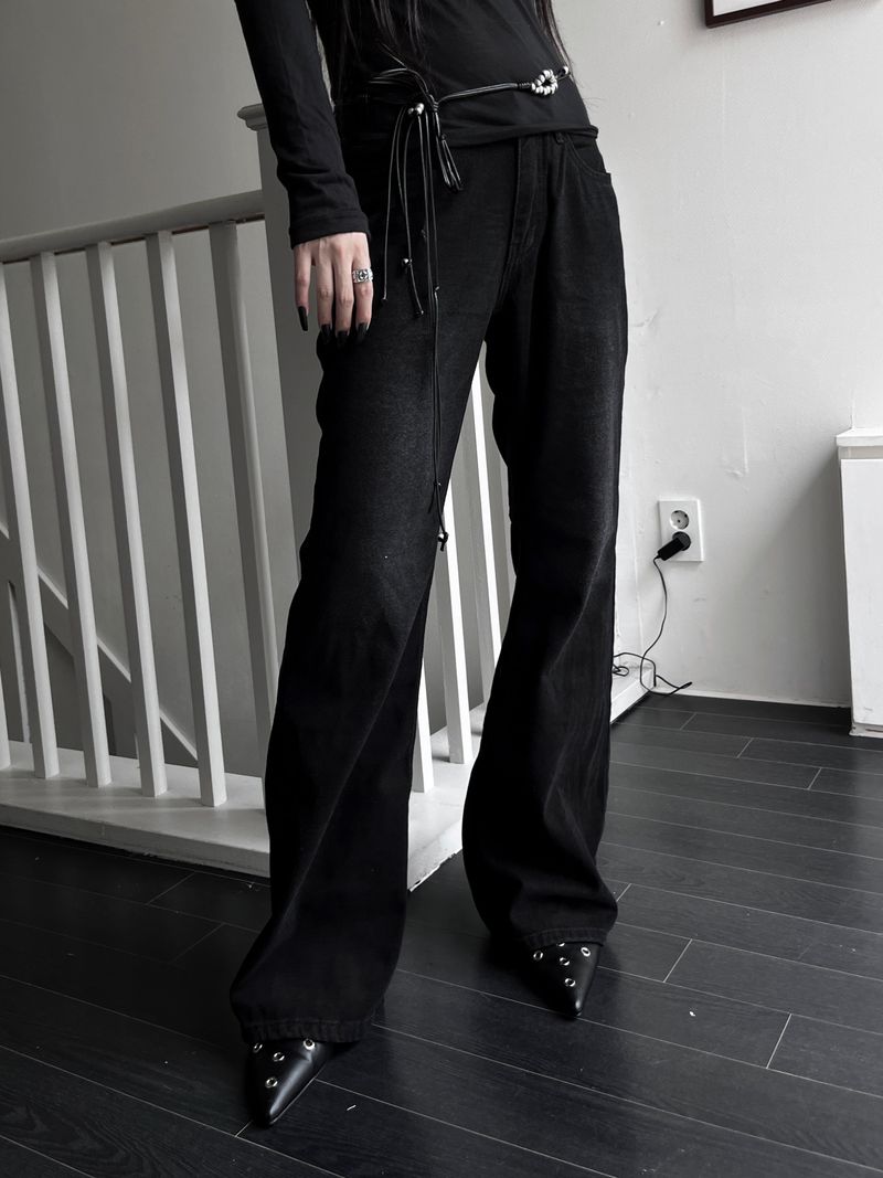 velvet slim bootcut denim