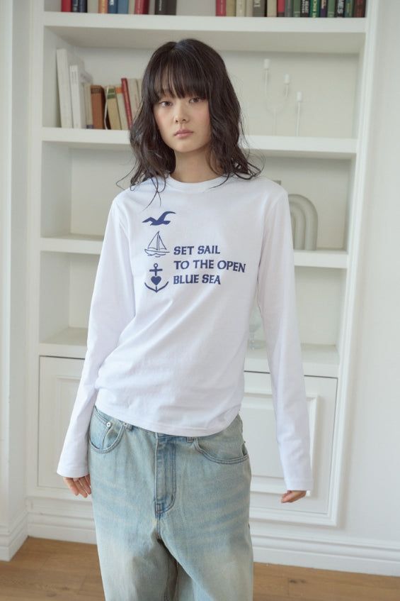 CPGN studio(コンパーニョ)の「26SS★ Blue Sea Long Sleeve(Tops)」