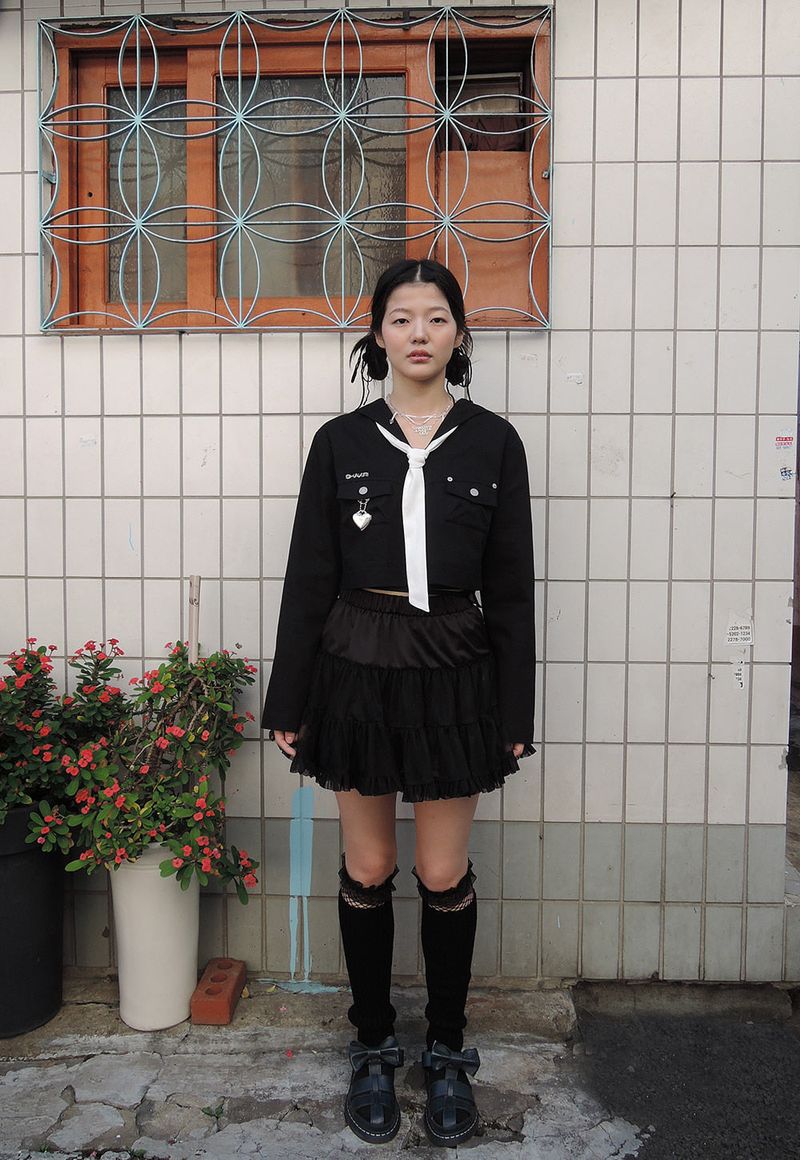 SHAKIRI（シャキリ）の「SAILOR TIE BLOUSE _BLACK（Tops）」