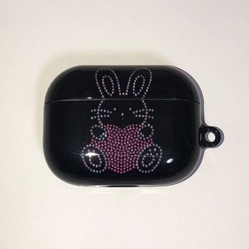 WATERJEAN（ウォータージン）の「[MADE] twinkle twinkle airpods case (black rabbit)（Smartphone Accessories）」