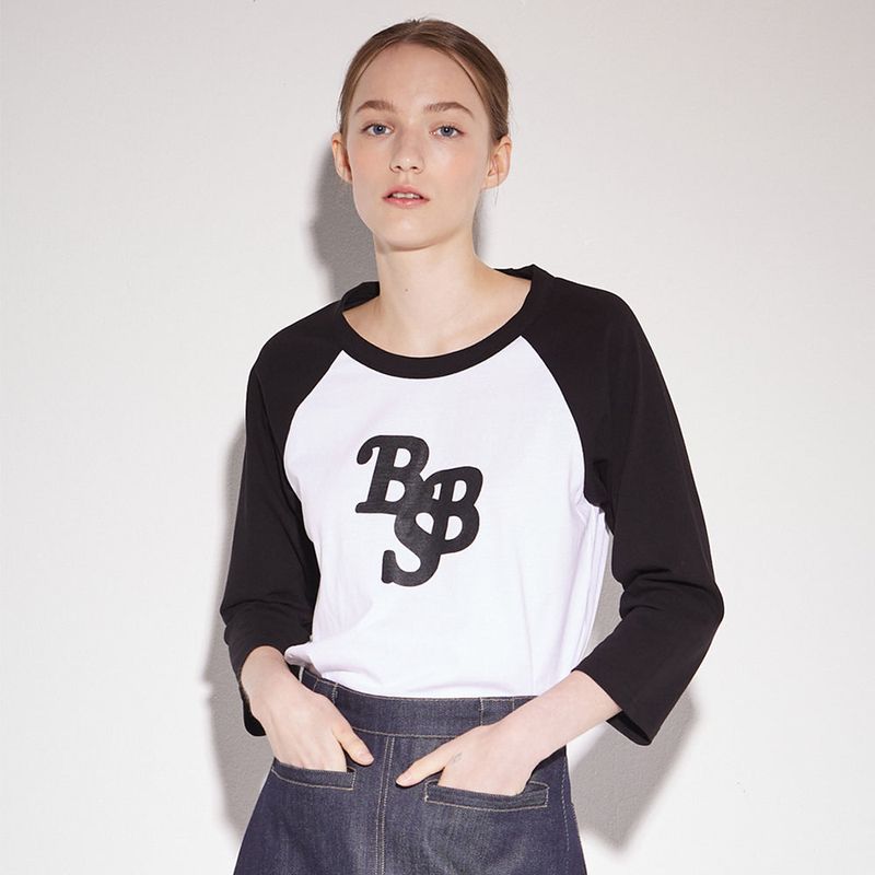 Logo raglan t-shirt black