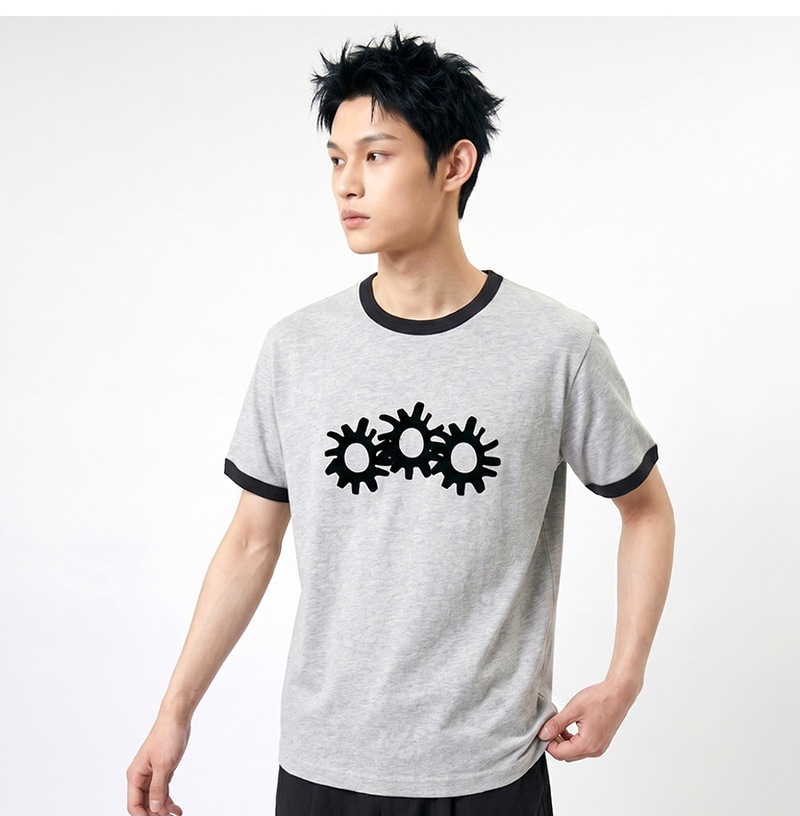 UNDEROFF(アンダーオフ)の「Essential Standard Short Sleeve Ringer T-shirt 3GEAR Melange(Tops)」