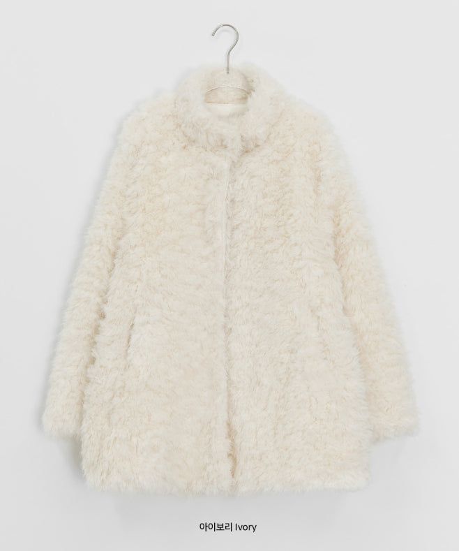 Bihin Collar Half Fur Jacket
