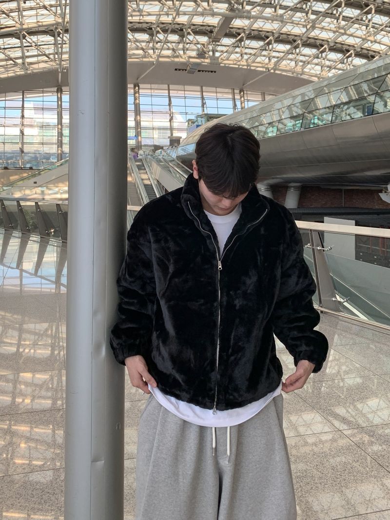 Cozy fur mink jumper