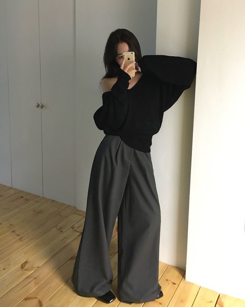 V-Neck Knit & Tank Top Set