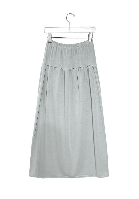 Haea Shirring Banding Long Skirt