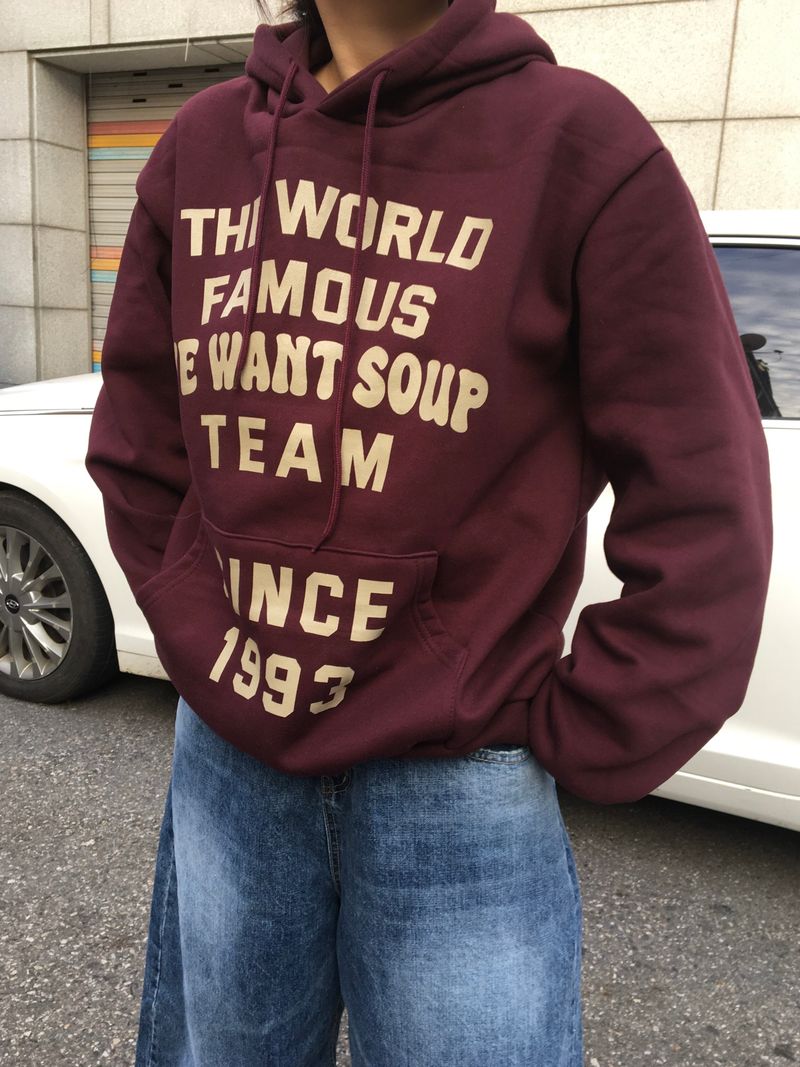  lettering hoodie