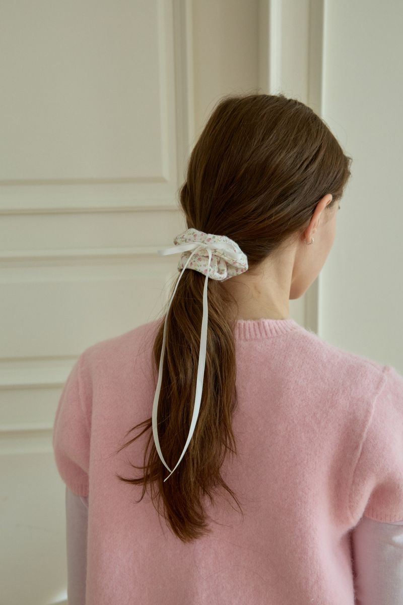 [2EA 1SET] BUNCH FLOWER SCRUNCHIE