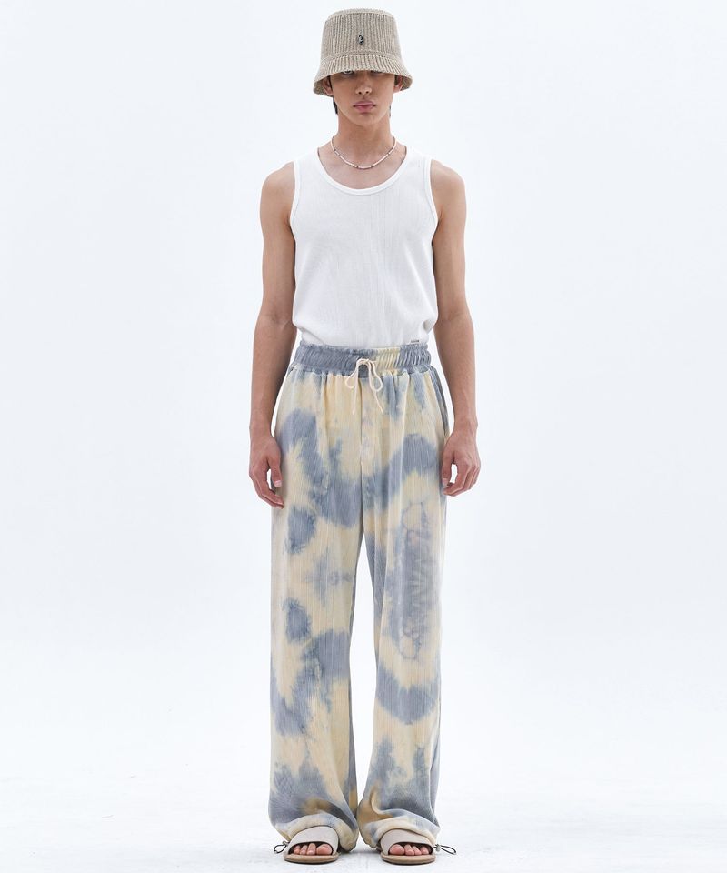TRIP LE SENS（トリプルセンス）の「Unisex Tie-Dye Pleats String Pants_Cream  （Pants）」