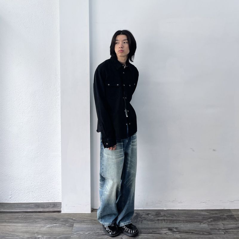 High-Street Structured Twill Shirt