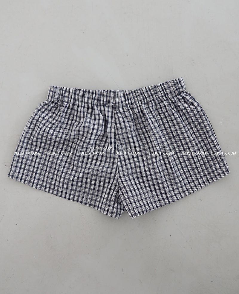 Check Button Trunk Brief Shorts