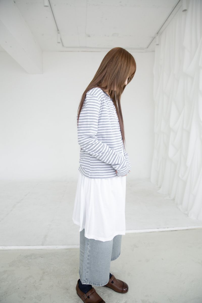 pastel stripe cardigan(3colors)