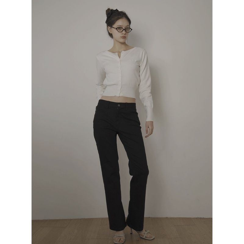 BLACK BOOTCUT JEAN