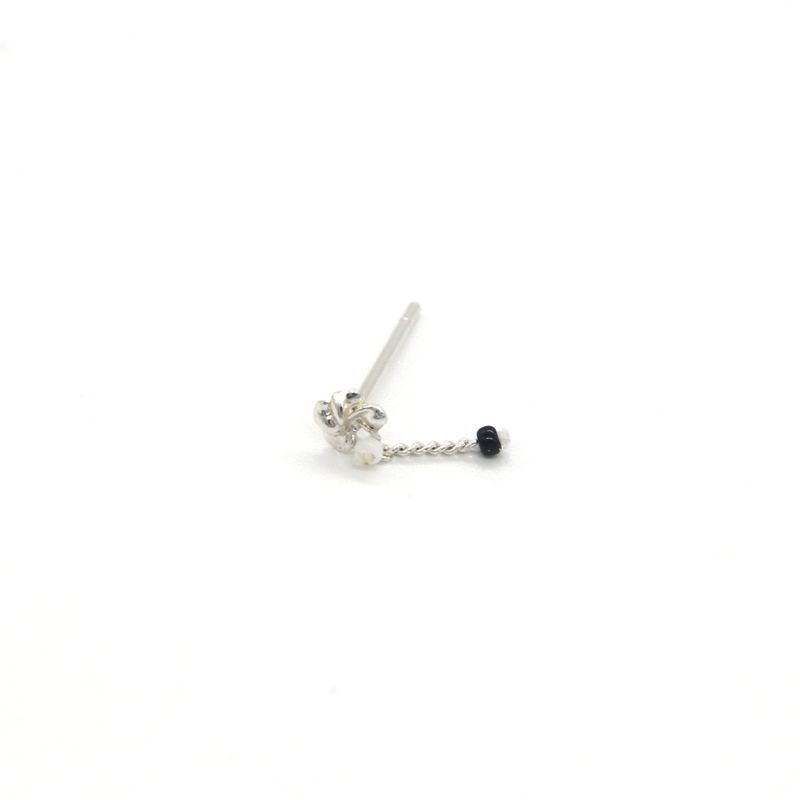 [CCNMADE] Plumeria Silverchain Earring (9color)