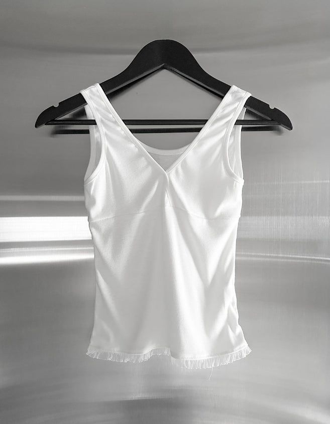 Pre-lace Trimmed Sleeveless