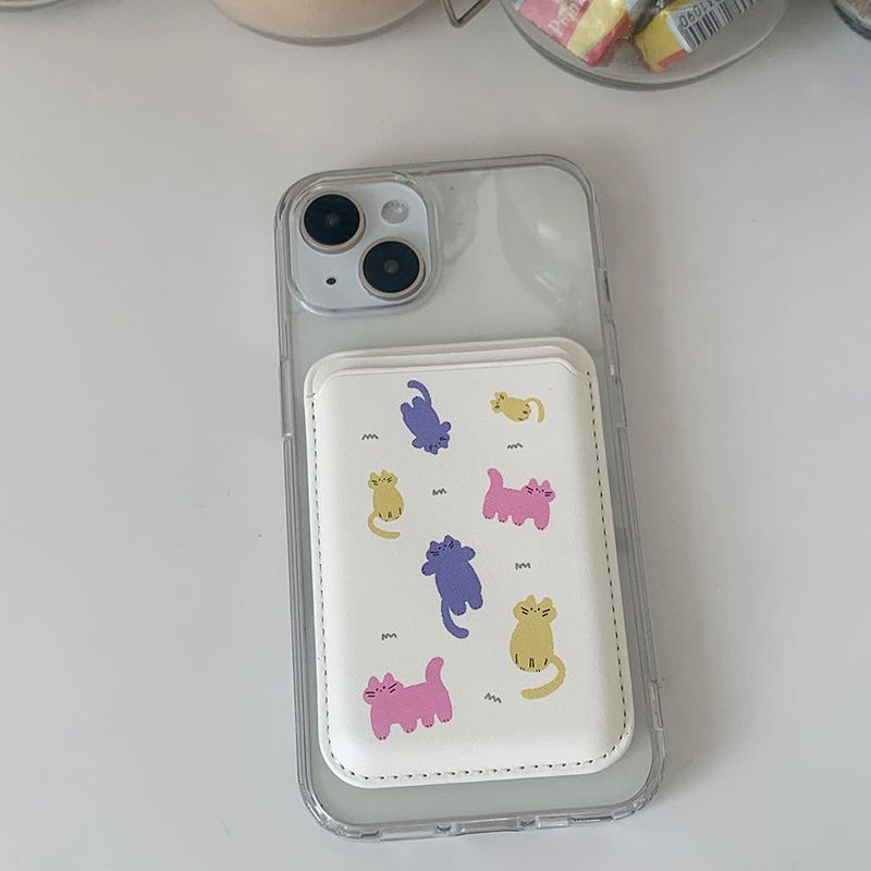 Colorful Color Cat Magsafe CardPocket