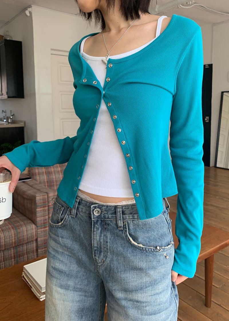 PIERCING WIDE DENIM PANTS (S-L)