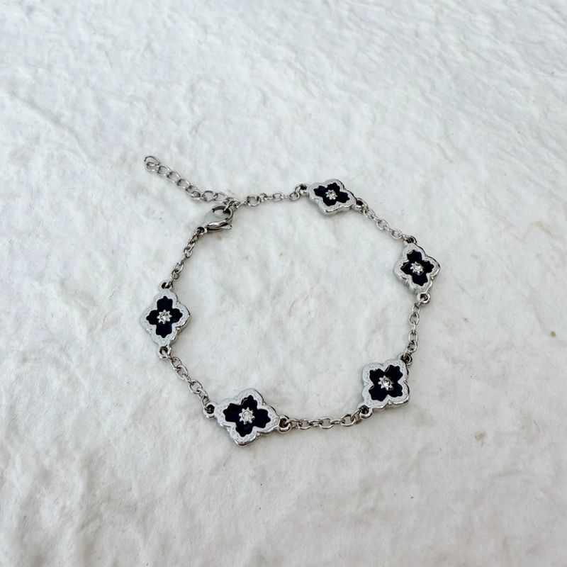 Midnight Flower Bracelet