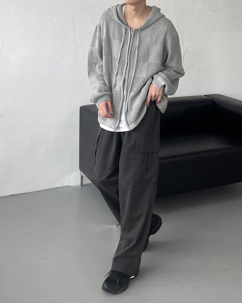 Noir Two-Way Hood Zip-Up (4 colors)