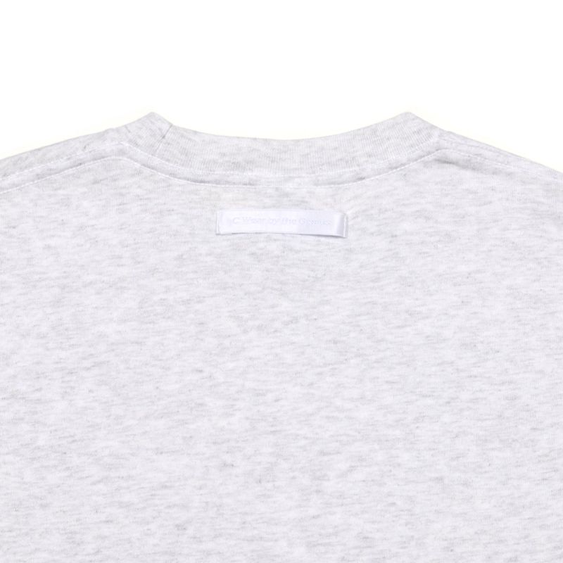 Men's Crop T-Shirt Melange White