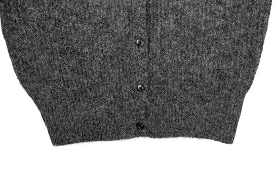 Ruggie Color Matching Collar High Neck Button Knit