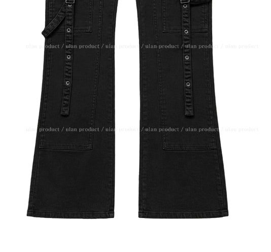 More Belted Low Bootcut Pants