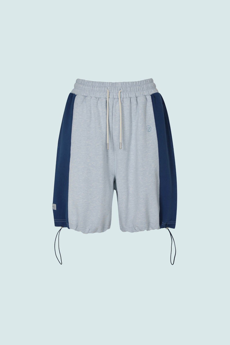 PEACE STRING HALF SWEATPANTS (DARK BLUE)